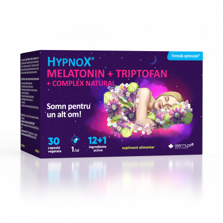 Suplimente alimentare - HYPNOX® MELATONIN + TRIPTOFAN + COMPLEX NATURAL