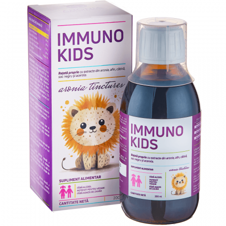 Immuno Kids 200ml — o formula unica din 5 superfructe minune pentru sustinerea imunitatii celor mici