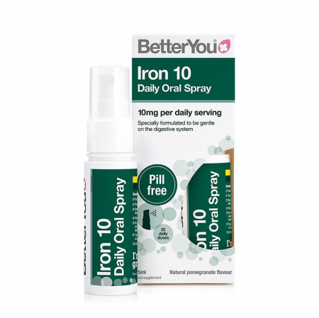 Suplimente alimentare - Iron 10 Oral Spray (25 ml), BetterYou