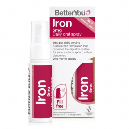 Suplimente alimentare - Iron Oral Spray (25 ml), BetterYou