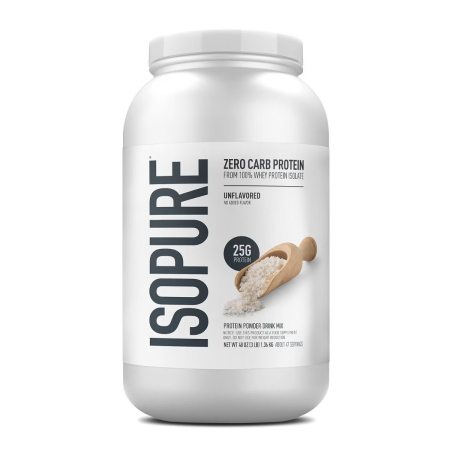 Afectiuni Frecvente - Isopure Zero Carb, Proteina Izolata Din Zer Fara Carbohidrati, Fara Aroma, 1360g