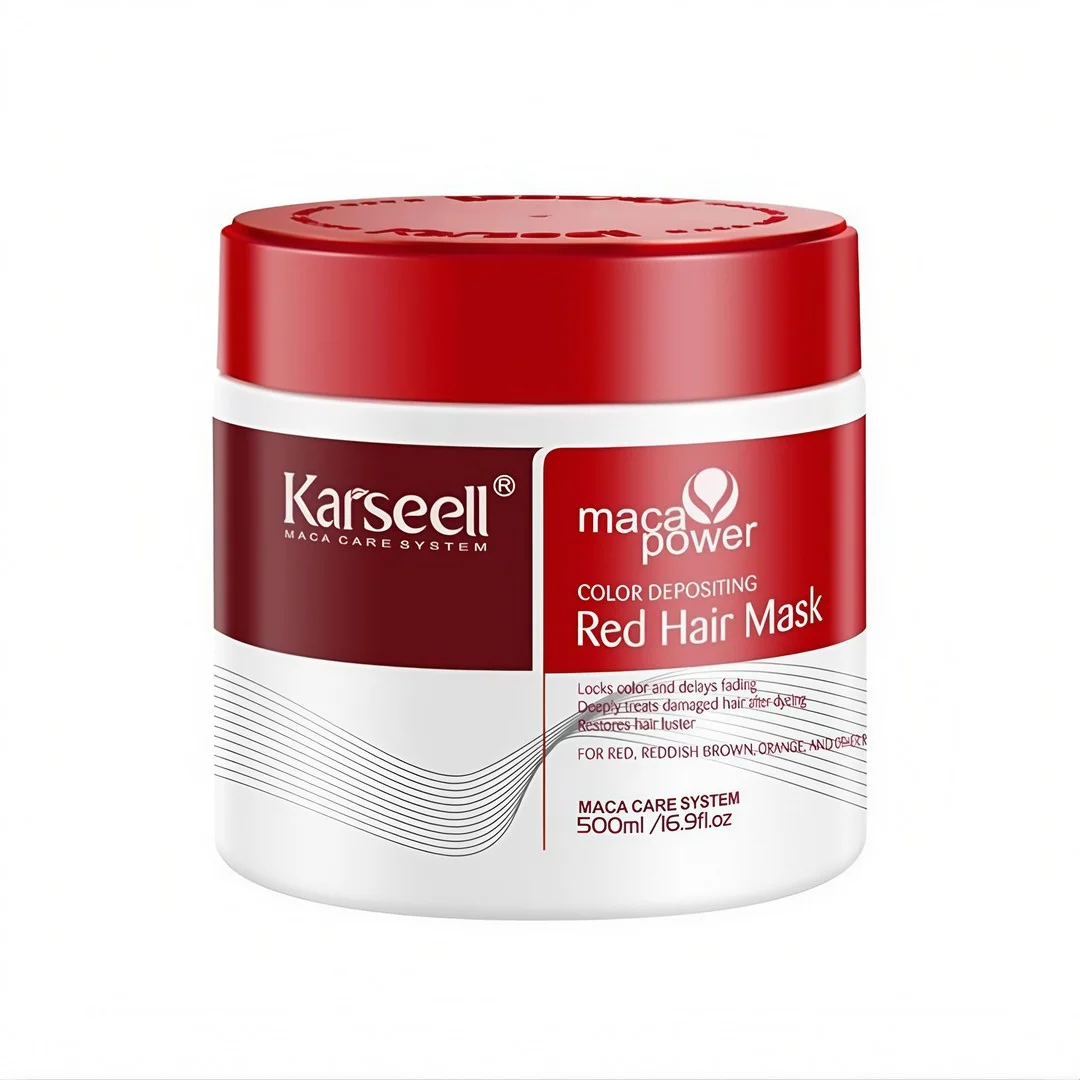 Cosmetice - Karseell Masca Nuantatoare Par Roșu – Hidratantă & Revitalizanta, Fixeaza Culoarea si Reda Stralucirea, 500ml