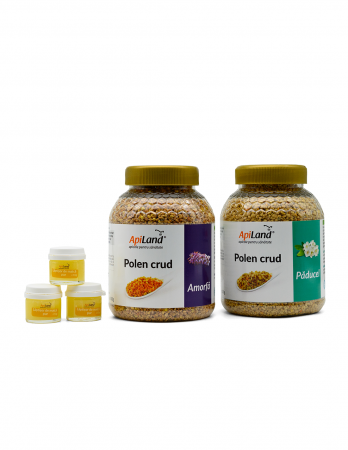 Produse Apicole - Kit Antistres cu lăptișor de matcă PUR și polen crud