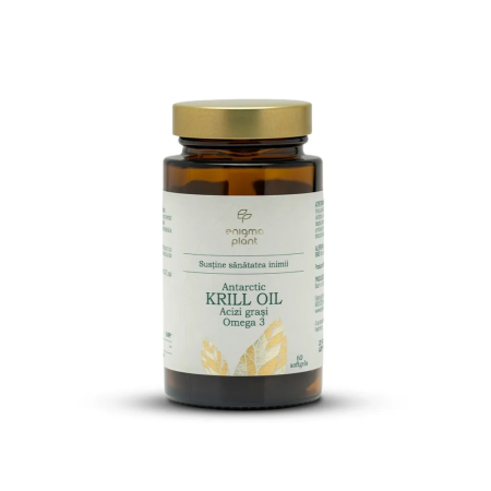 Omega - Krill Oil , 60 capsule moi - ulei de krill antarctic 500 mg