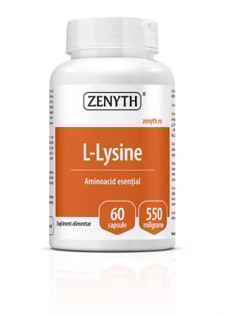Suplimente alimentare - L-LYSINE ( aminoacid esential pentru regenerarea tesuturilor si refacerea dupa exercitii fizice) * 60 cps