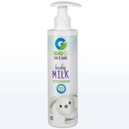 Cosmetice - Lapte de Corp Natural cu Probiotice BIO G BABY Iepuraș, 200 ml - cu Fermenți Lactobacillus și Unt de Shea