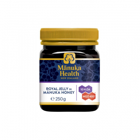 Produse Apicole - Lăptișor de matcă pur în Miere de Manuka MGO 400+ - 250g