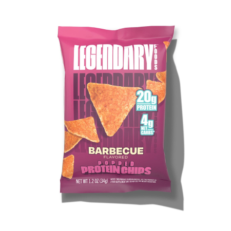 Suplimente alimentare - Legendary Foods Popped Protein Chips - Barbecue Flavor, 34 G