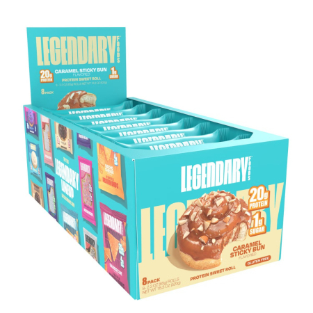Legendary Foods Protein Sweet Roll, Rulou Proteic Cu Aroma De Caramel Sticky Bun, 65 G [1]