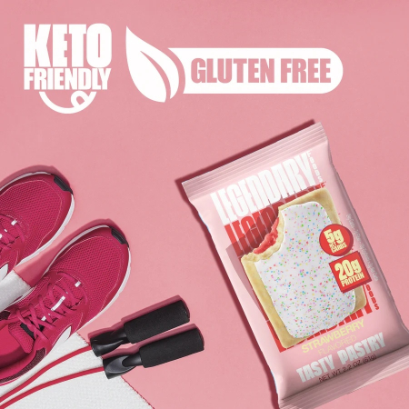 Legendary Foods Tasty Pastry Cake Style, Prajitura Proteica Cu Aroma De Capsuni, 61 G [4]