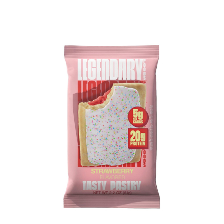 Suplimente alimentare - Legendary Foods Tasty Pastry Cake Style, Prajitura Proteica Cu Aroma De Capsuni, 61 G