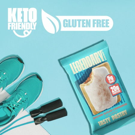 Legendary Foods Tasty Pastry Cake Style, Prajitura Proteica Cu Aroma De Scortisoara Si Zahar Brun, 61 G [4]