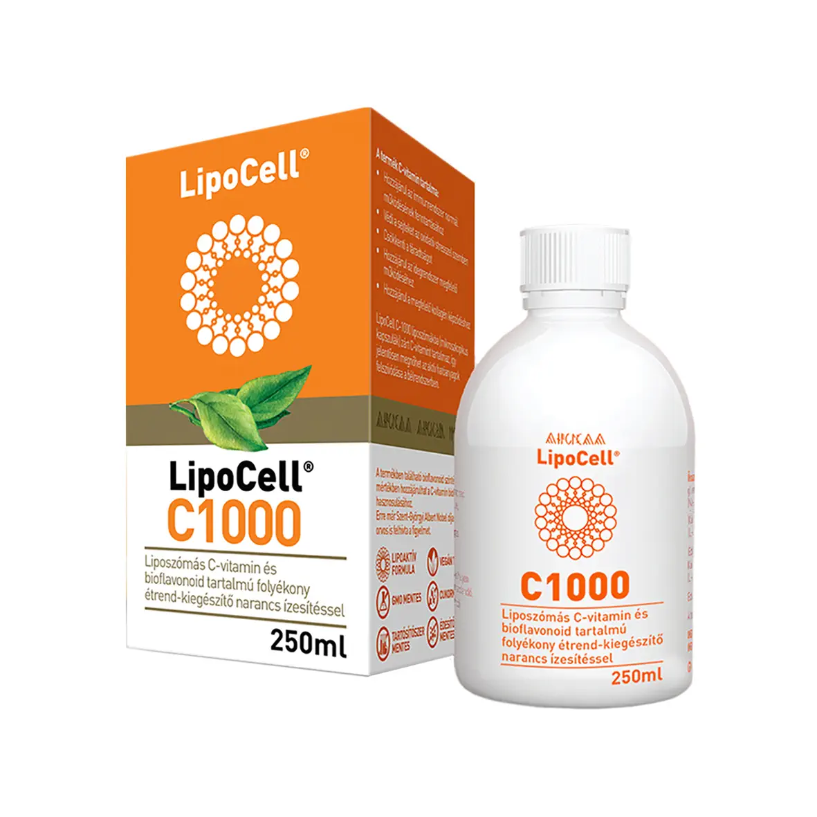 Suplimente Alergii - LipoCell C1000 mg vitamina C liposomala– Aroma de portocale, Hymato