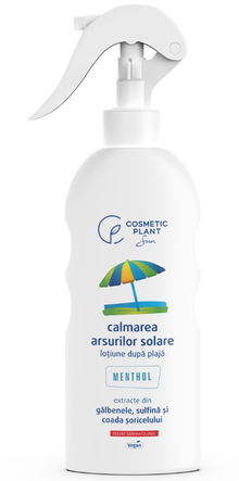 Cosmetice - Loțiune pentru calmarea pielii după expunerea la soare Sun, 200 ml, Cosmetic Plant - efect răcoritor și hidratant