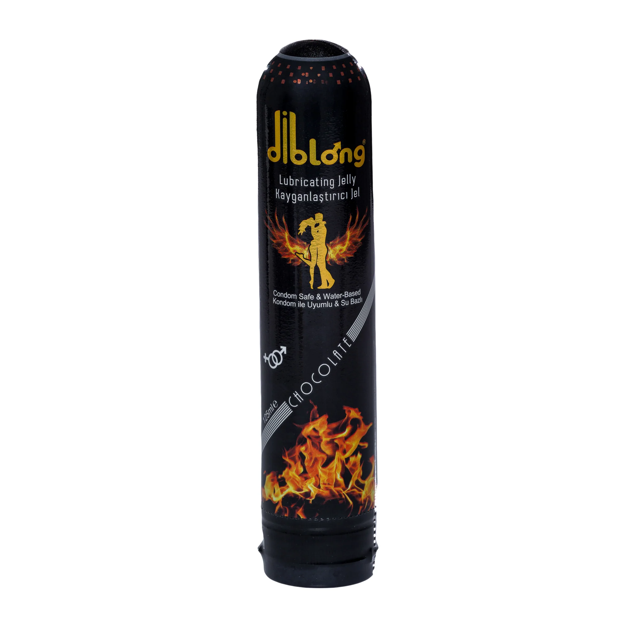 Viata sexuala - Lubrifiant DIBLONG, cu textura groasa, pe baza de apa si aroma de ciocolata, 125 ml