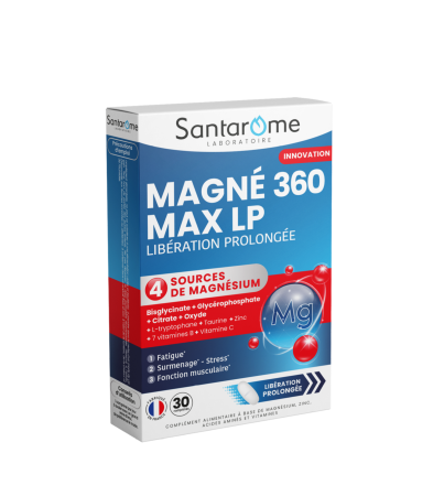 Energie & oboseală - Magne 360 Max LP x 30 cpr Santarome