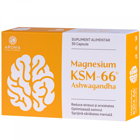 Suplimente alimentare - Magnesium + Ashwagandha KSM-66 — un duo natural care susține calmul, somnul și sănătatea mintală