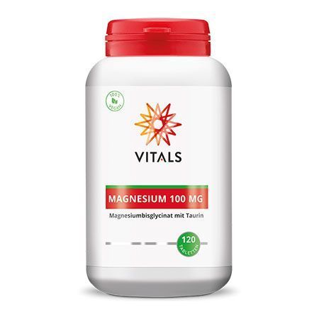 Suplimente alimentare - Magneziu bisglicinat cu taurina 100mg 120 tbl, Vitals