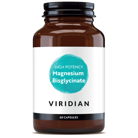 Suplimente alimentare - Magneziu Bisglicinat Forte Viridian - 200 mg per doză, 60 sau 120 capsule vegetale