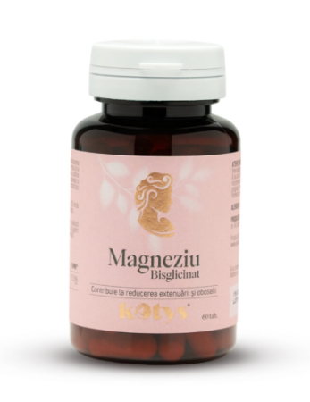 Afectiuni Frecvente - Magneziu Bisglicinat Kotys, 125 mg magneziu, 60 capsule vegetale – reducerea oboselii și susținerea sistemului nervos