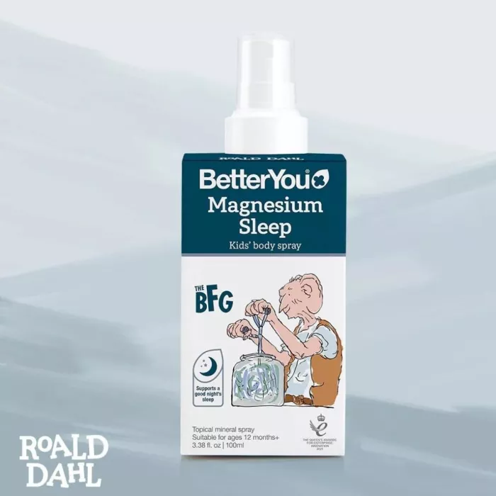 Suplimente alimentare - Magneziu copii Body spray Big Foot Giant, 100 ml, BetterYou