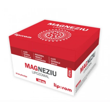 MAGNEZIU - gama completa - MAGNEZIU LIPOZOMAL, 200MG, 30PLICURI