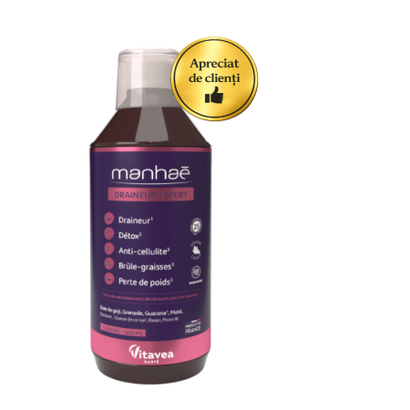 Reduceri/Lichidari de stoc - MANHAĒ DRAINEUR EXPERT(soluție detoxifiere, pierdere în greutate, antioxidantă Cură de 10 zile) *500 ml