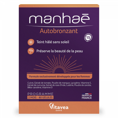 Capsule/comprimate/siropuri - Manhae Autobronzant, 60 capsule – pentru 2 luni