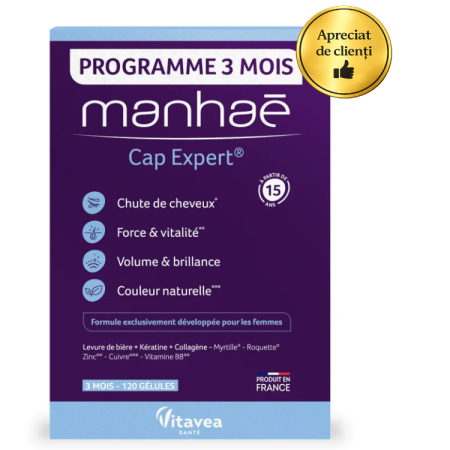 Reduceri/Lichidari de stoc - Manhaé Cap Expert®, Expert Par, anti-caderea parului, par alb, fortifiere * 120 cps