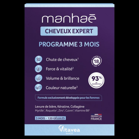 Afectiuni Frecvente - Manhaé Cap Expert®, Expert Par, anti-caderea parului, par alb, fortifiere * 120 cps