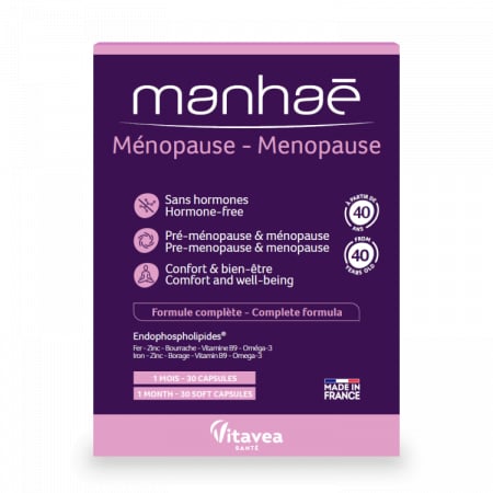 Capsule/comprimate/siropuri - Manhaé Ménopause 30 Manhaé Ménopause, Menopauza, pentru menopauza si premenopauza * 30 cps