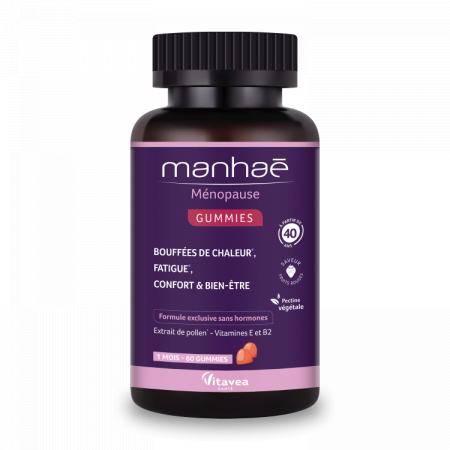 Sistem reproducator/endocrin - Manhaé Ménopause Gummies ( Efect intens și de durată asupra simptomelor din perioadele de peri-menopauză și menopauză.) * 60 jeleuri