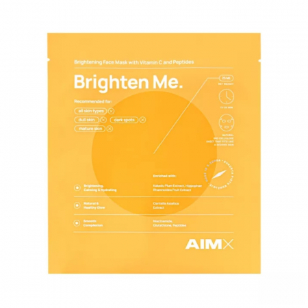 Cosmetice - Masca Brighten Me cu vitamina C, glutation si niacinamide (25ml), AIMX