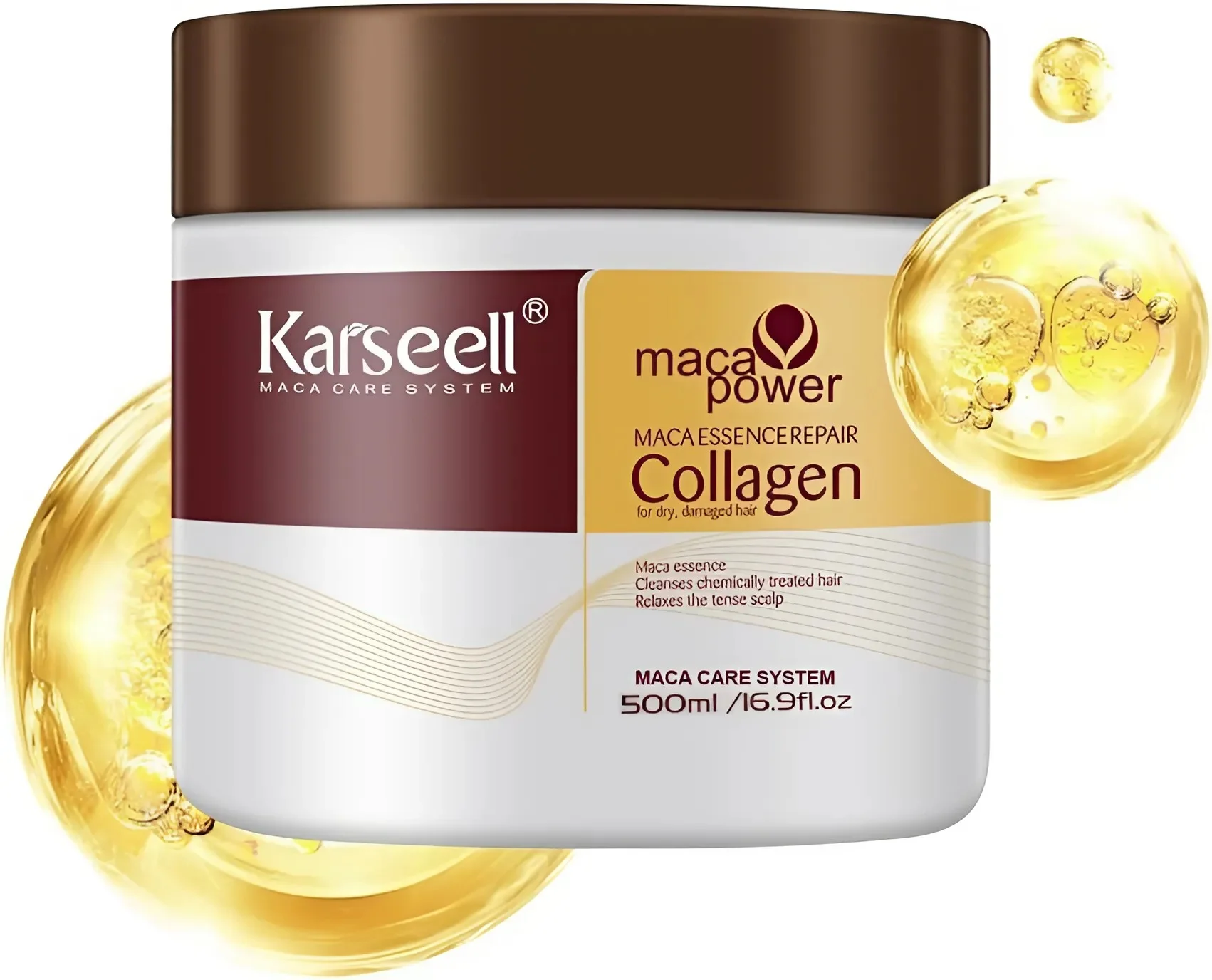 Gama Karseel - Masca de par Karseell Collagen (EXTRAORDINARA pentru par Degradat,vopsit,uscat) * 500 ml