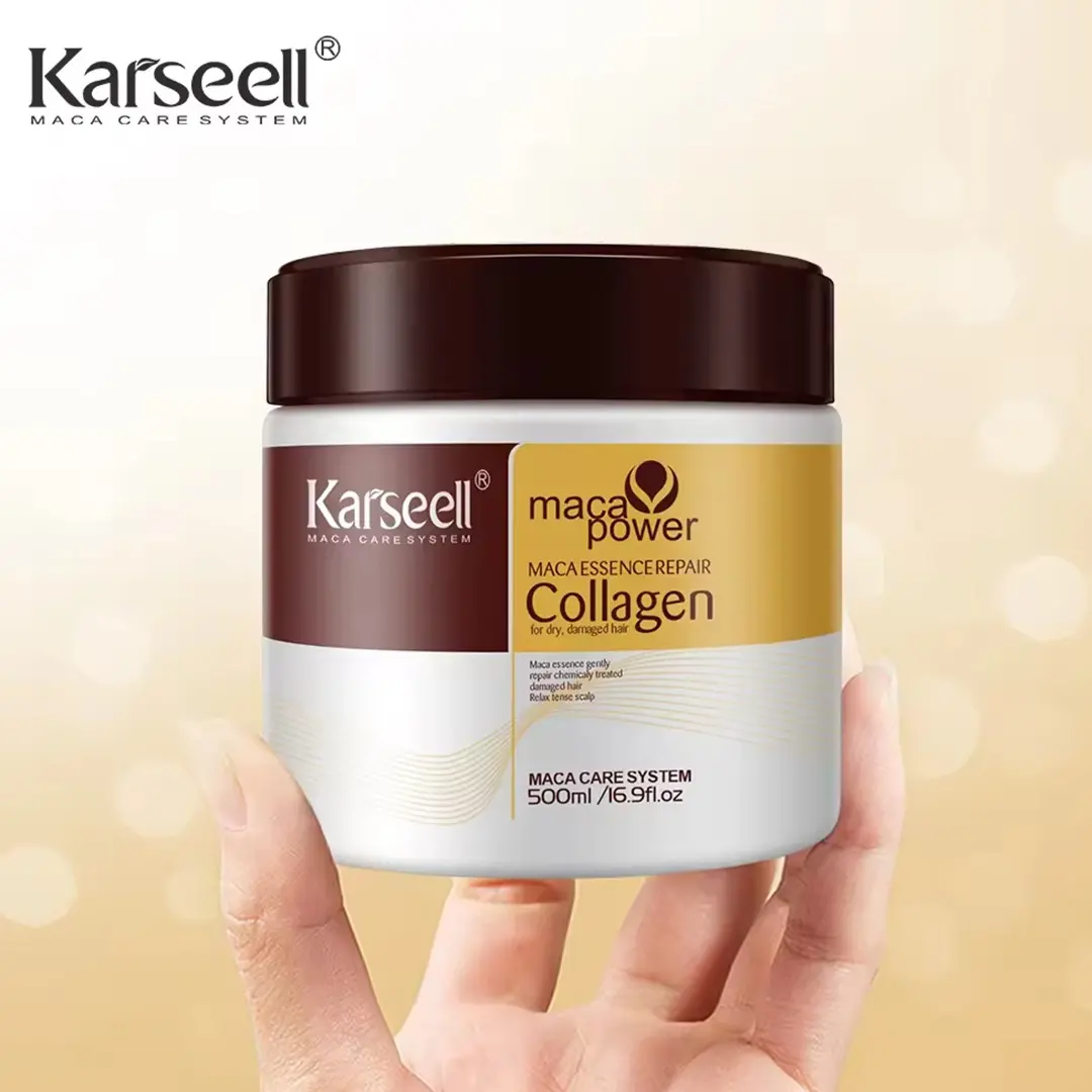 Masca de par Karseell Collagen (EXTRAORDINARA pentru par Degradat,vopsit,uscat) * 500 ml [3]