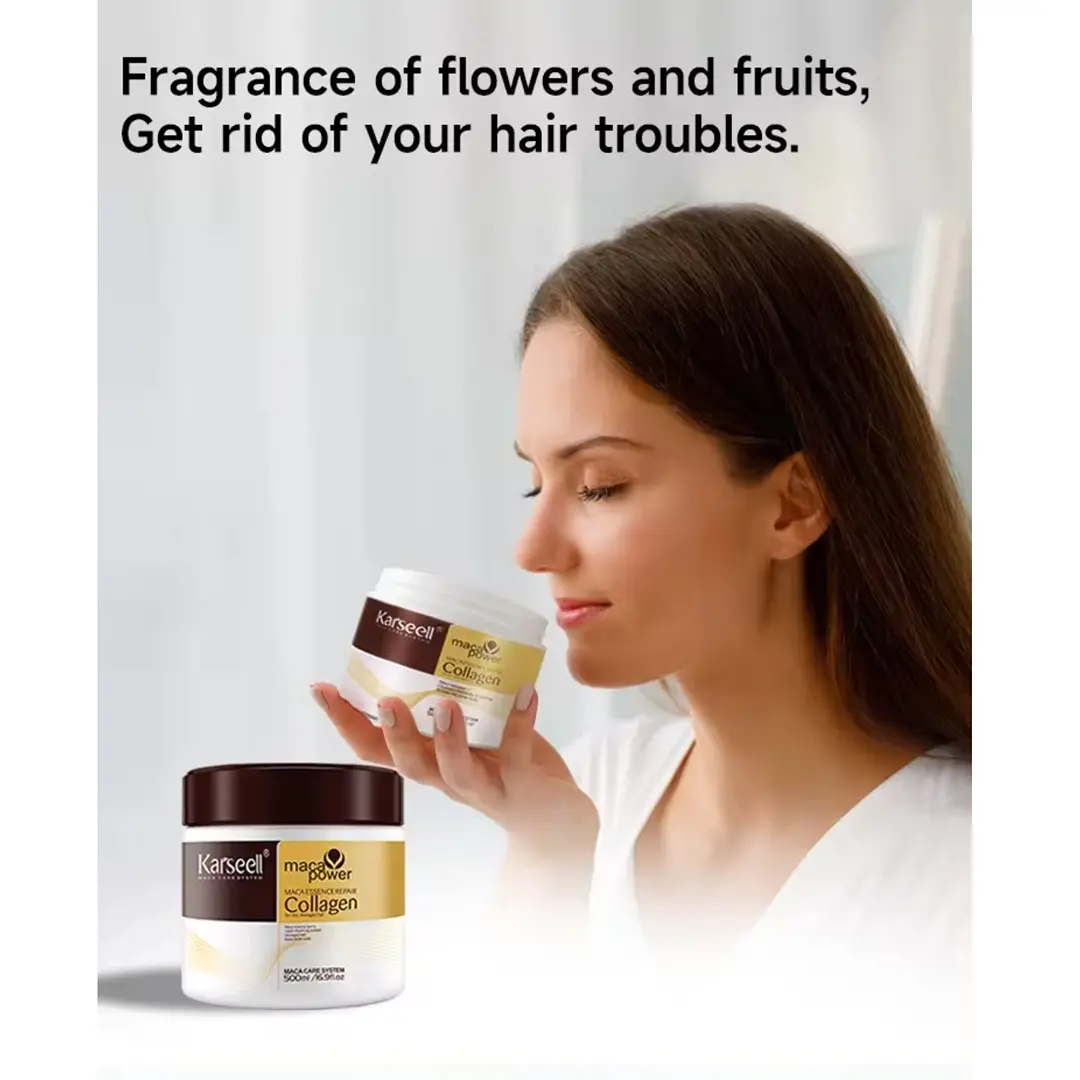 Masca de par Karseell Collagen (EXTRAORDINARA pentru par Degradat,vopsit,uscat) * 500 ml [2]