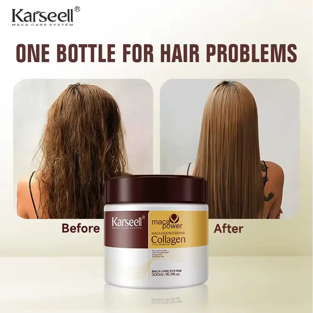 Masca de par Karseell Collagen (EXTRAORDINARA pentru par Degradat,vopsit,uscat) * 500 ml [1]
