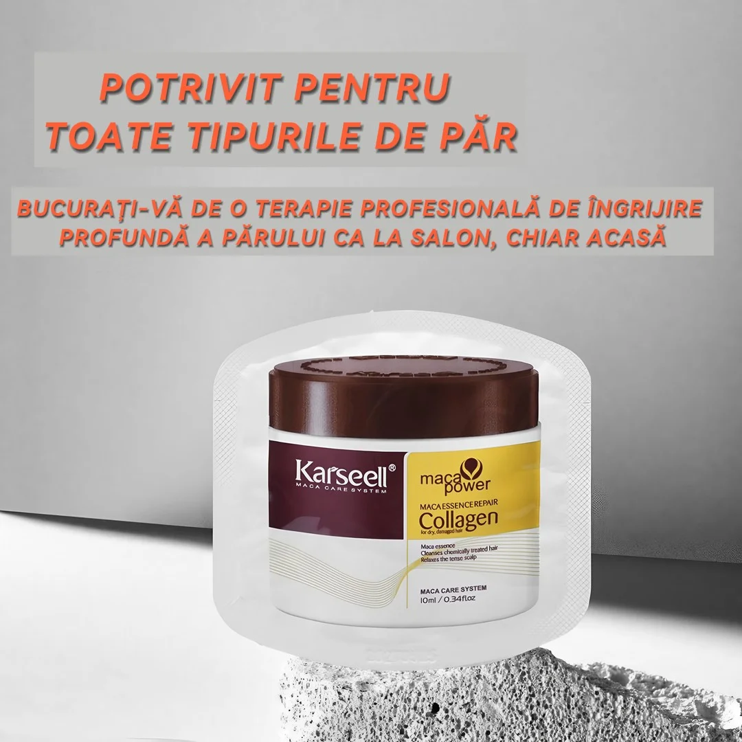 Masca de par Karseell set 24 plicuri pentru calatorie ( tratament intensiv, hidratare si regenerare pentru par deteriorat) [3]