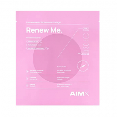 Cosmetice - Masca Renew Me cu peptide,colagen hidrolizat si acid hialuronic (25ml), AIMX