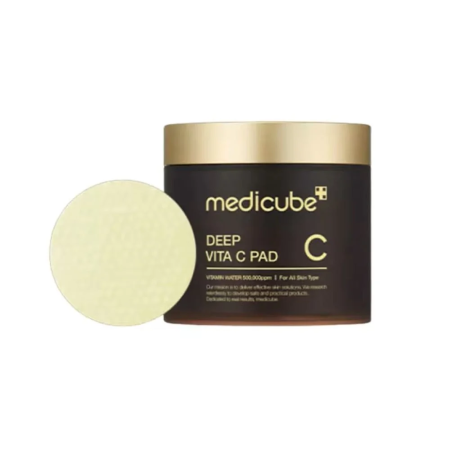 Tonere - MEDICUBE Deep Vita C Pad, 70 dischete - 50% Cătină, 2% Niacinamidă și Vitamina C pentru luminozitate și pete pigmentare