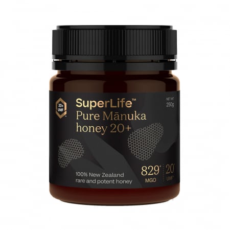Produse Apicole - Miere de Manuka SuperLife  UMF 20+ | MGO 829+ - 250g