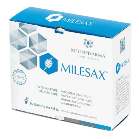 Afectiuni Frecvente - Milesax, 14 plicuri – Magneziu Bisglicinat, Boswellia serrata și L-Triptofan pentru Mușchi și Confort Articular