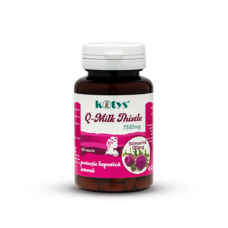 Suplimente alimentare - Milk Thistle 7500 mg, Kotys, 60 tablete