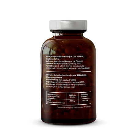 MSM 750 mg / Organic Sulfur Diet Food * 150 tablete [2]