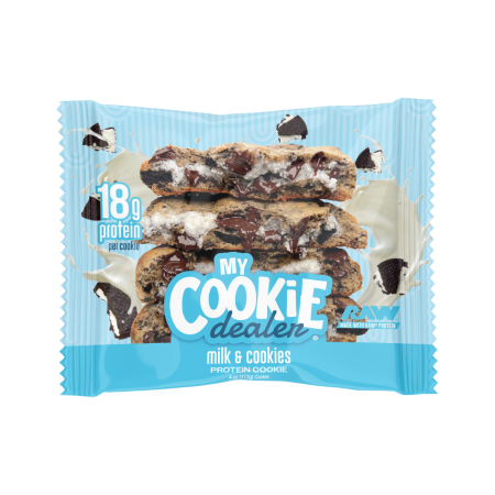 Suplimente alimentare - My Cookie Dealer Protein Cookie â€“ Biscuit Proteic Cu Aroma De Lapte Si Biscuiti, 113 G