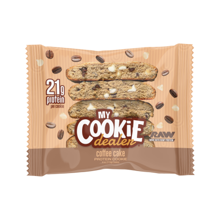 Suplimente alimentare - My Cookie Dealer Protein Cookie - Coffee Cake, Biscuit Proteic Cu Aroma De Prajitura Cu Cafea,114 G
