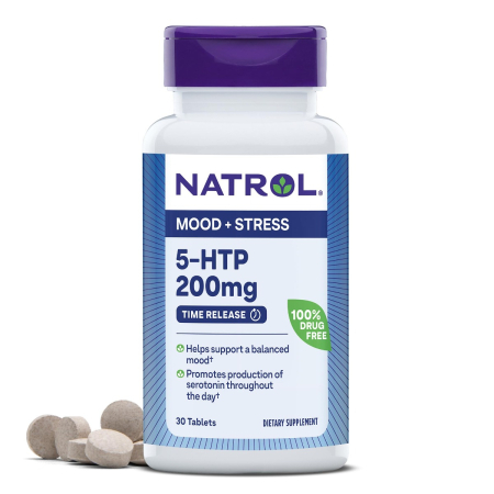 Suplimente alimentare - Natrol 5-htp 200 Mg Mood & Stress, 30 Tb