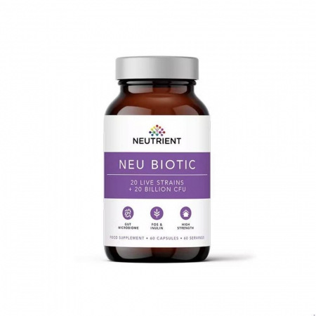 Capsule/comprimate/siropuri - Neu Biotic Multi Strain Probiotic 20 miliarde (60 capsule), Neutrient