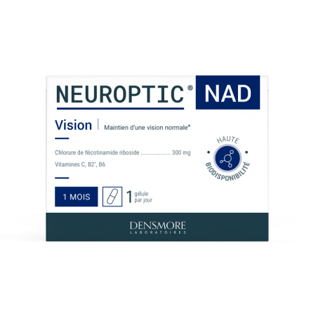 Suplimente alimentare - NEUROPTIC® NAD 30 Densmore, 30 capsule - Nicotinamidă Ribozidă, Vitamine B2, B6 și C pentru Vedere și Metabolism Energetic