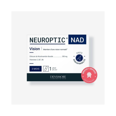 Suplimente alimentare - NEUROPTIC® NAD 90 Densmore, 90 capsule - Nicotinamidă Ribozidă, Vitamine B2, B6 și C pentru Vedere și Metabolism Energetic